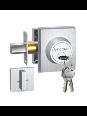 TICONN Front Door Handle Heavy Duty Deadbolt Kit (2 Available)